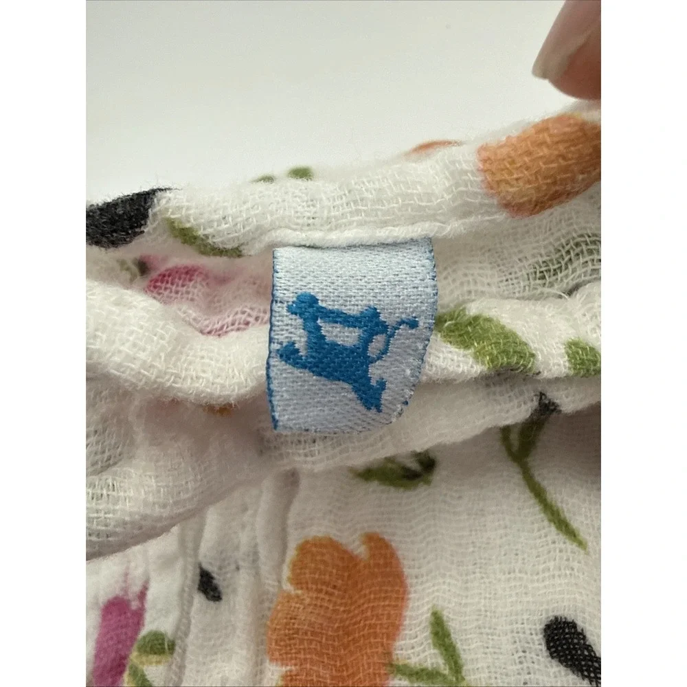 Little Unicorn Berry & Bloom Cotton Muslin Floral Swaddle Blanket 47x47 Inches